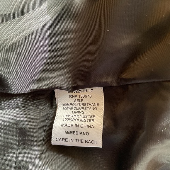 Love Tree Maroon Faux Leather Moto Jacket size M - Picture 7 of 8